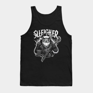 Sleigher Santa Claus Rock Christmas Tank Top